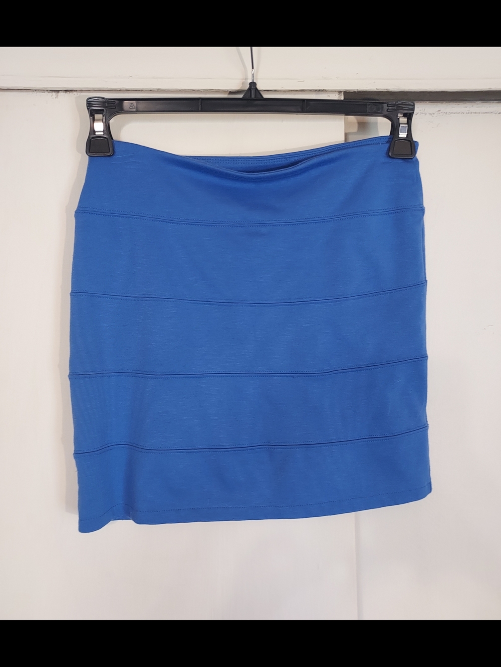 Nollie Blue Horizontal Bandage Mini Skirt